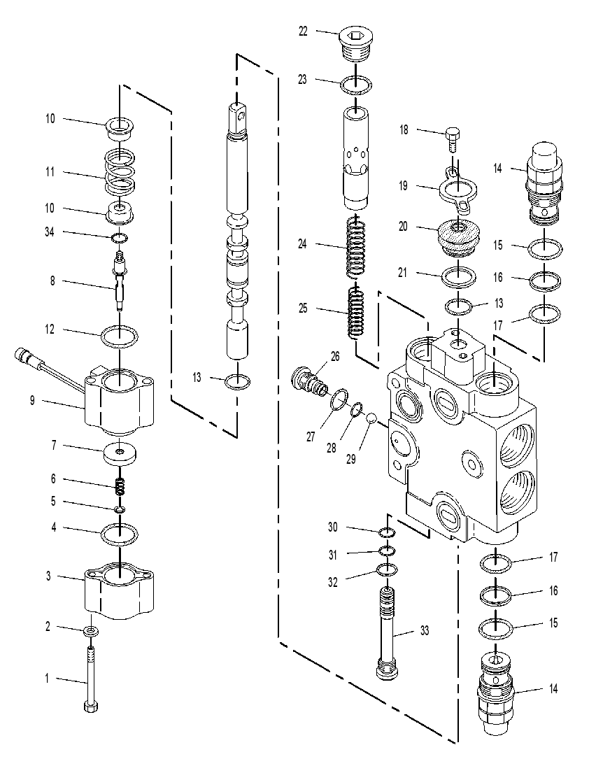 Клапан управляющий 9T1546 CAT