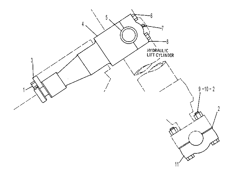 Крепление цилиндра 7J6779 CAT