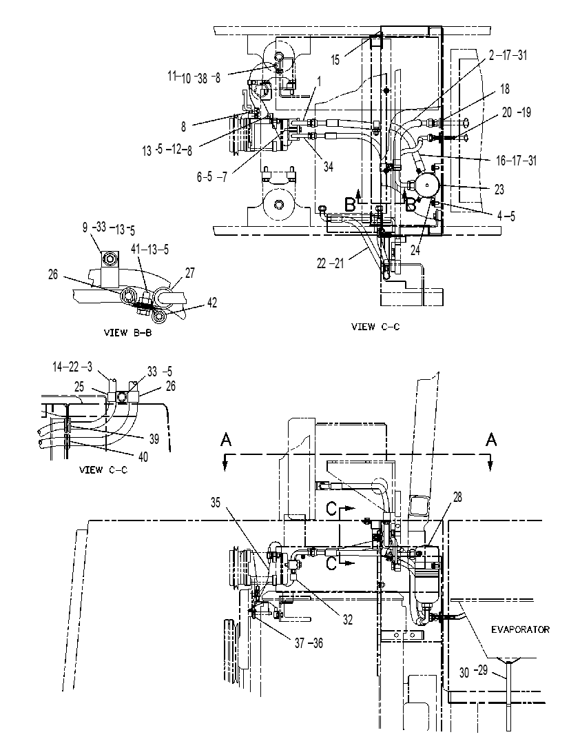 Трубопроводы кондиционера 3W8056 CAT
