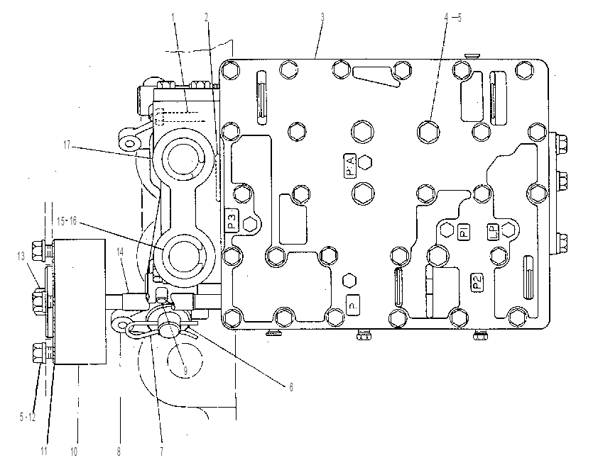 Управление гидравликой трансмиссии 9W7132 CAT