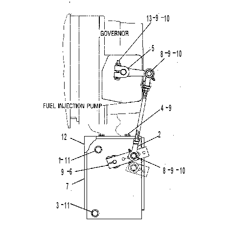 MOUNTING GP-GOVERNOR ACTUATOR 7E0123 CAT