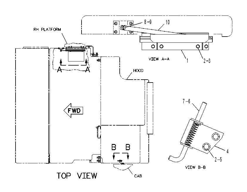 LATCH GP-HOOD 8X4180 CAT