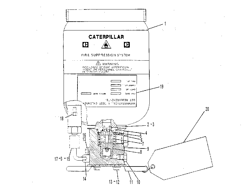 CYLINDER GP-VALVE 7T8618 CAT