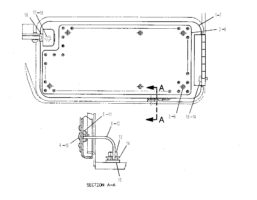 BATTERY DOOR 6W5798 CAT