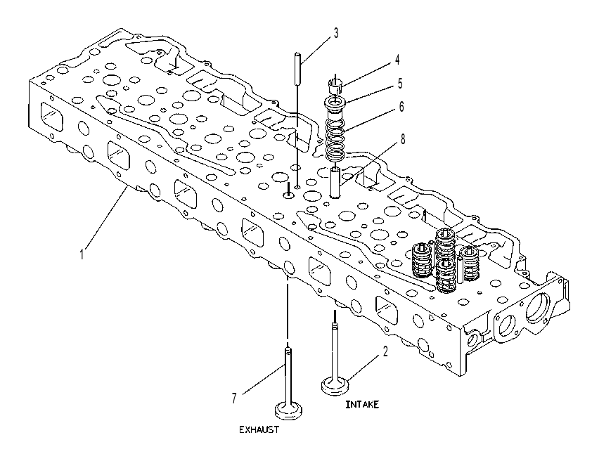 Головка блока цилиндров 7W2242 CAT