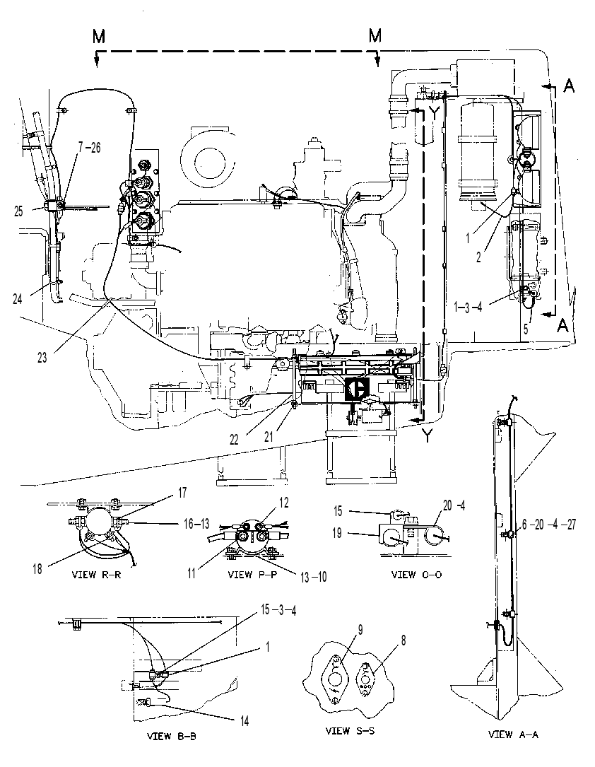 Проводка освещения 8X7346 CAT