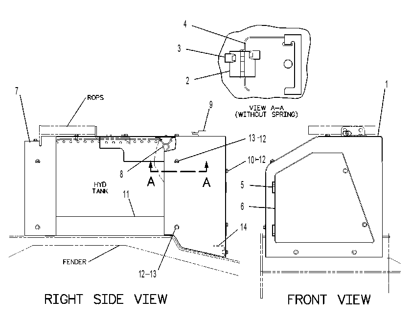 ENCLOSURE GP-HYDRAULIC TANK 6Y3514 CAT