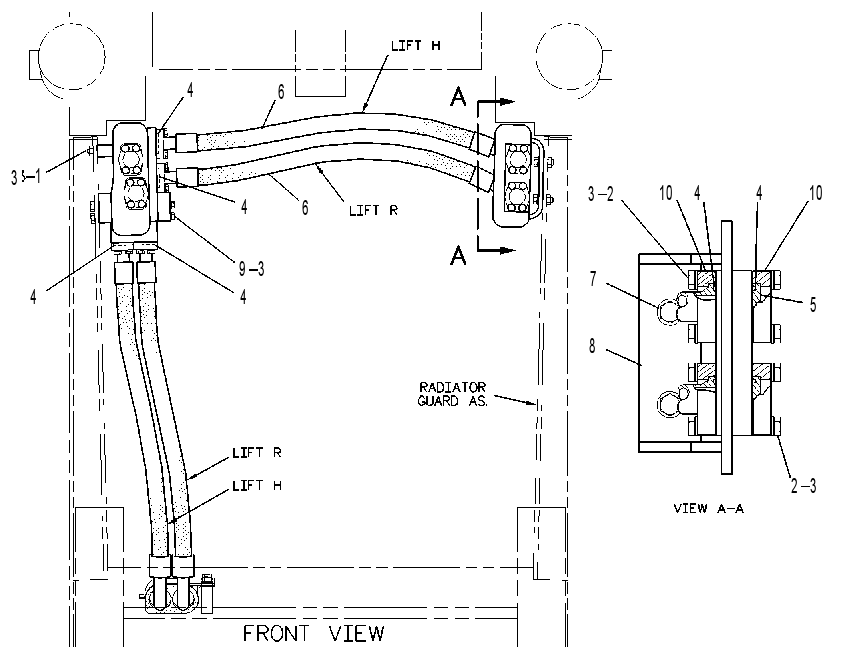 LINES GP-BULLDOZER MANIFOLD 6Y3524 CAT