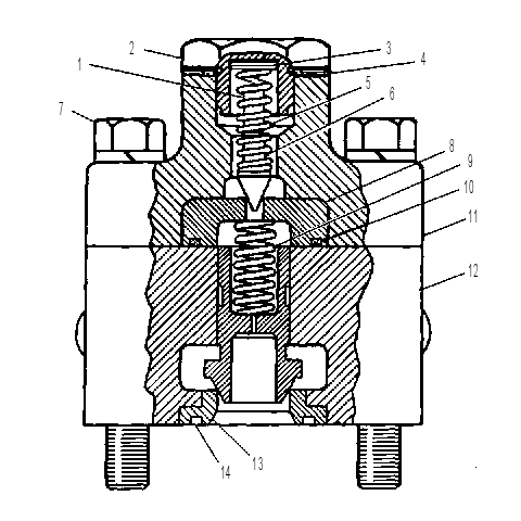 Клапан предохранительный 7J3975 CAT