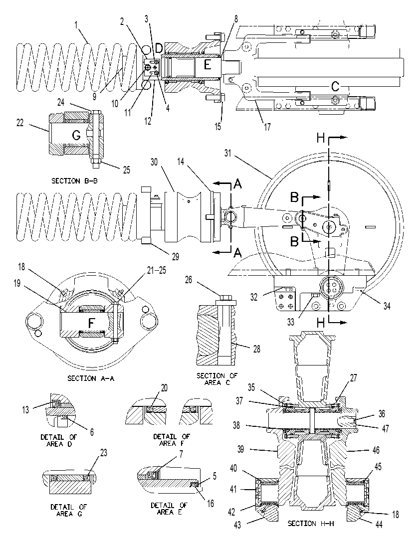 Направляющее колесо переднее 3W8561 CAT