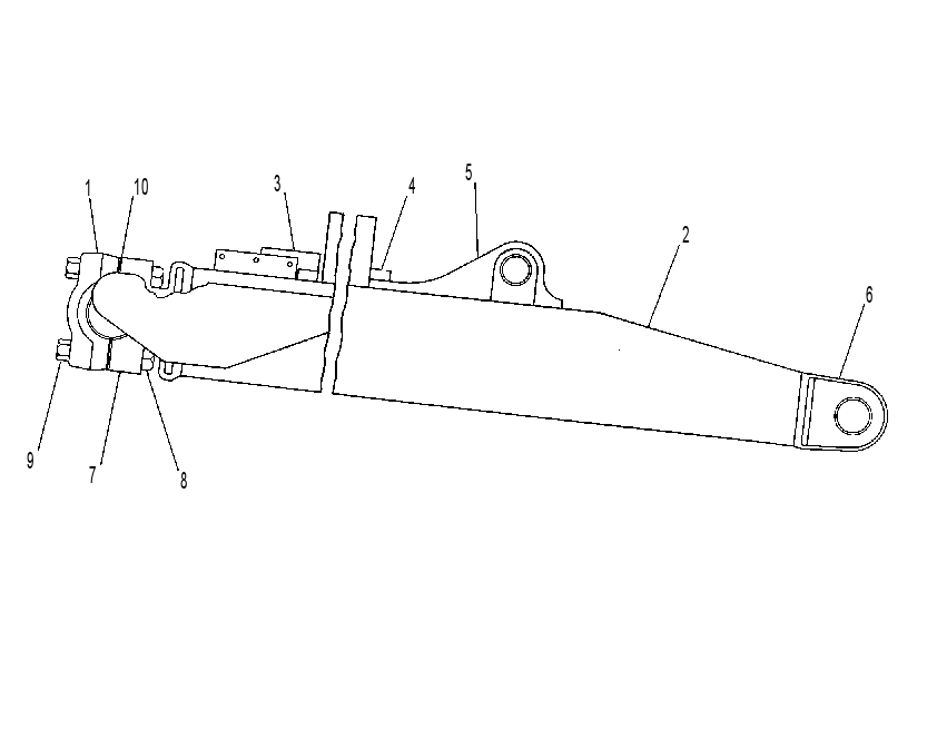 Толкающий брус 4T6321 CAT