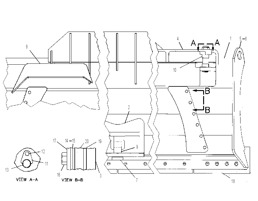 Отвал поворотный 6Y6099 CAT