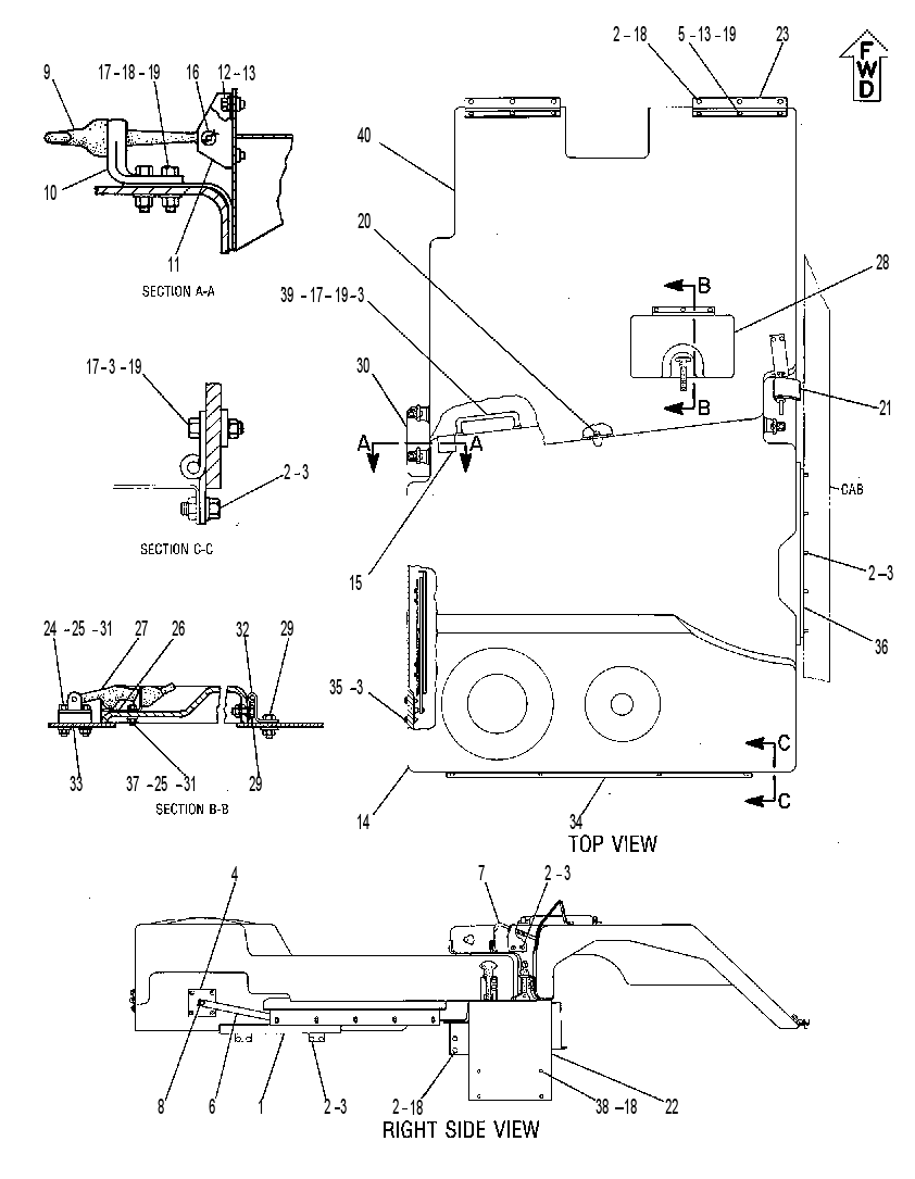 HOOD GP-TRUCK 8W9560 CAT