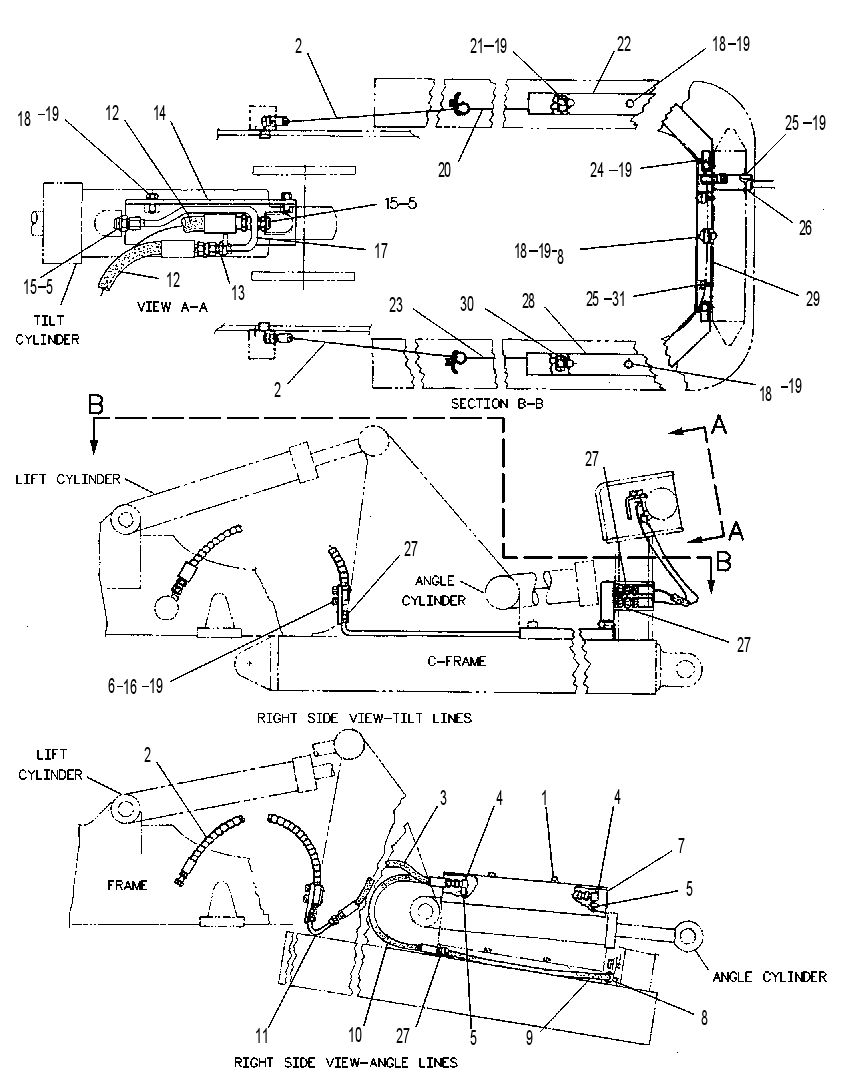 LINES GP-ANGLE & TILT 8E9154 CAT