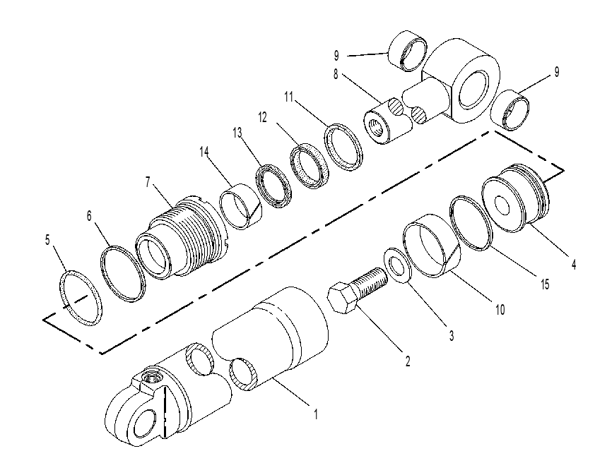 CYLINDER GP-BACKHOE BUCKET 6E3692 CAT