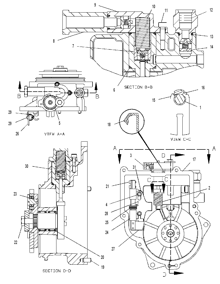 DRIVE GP-GOV & TRANSFER PUMP 6I0232 CAT