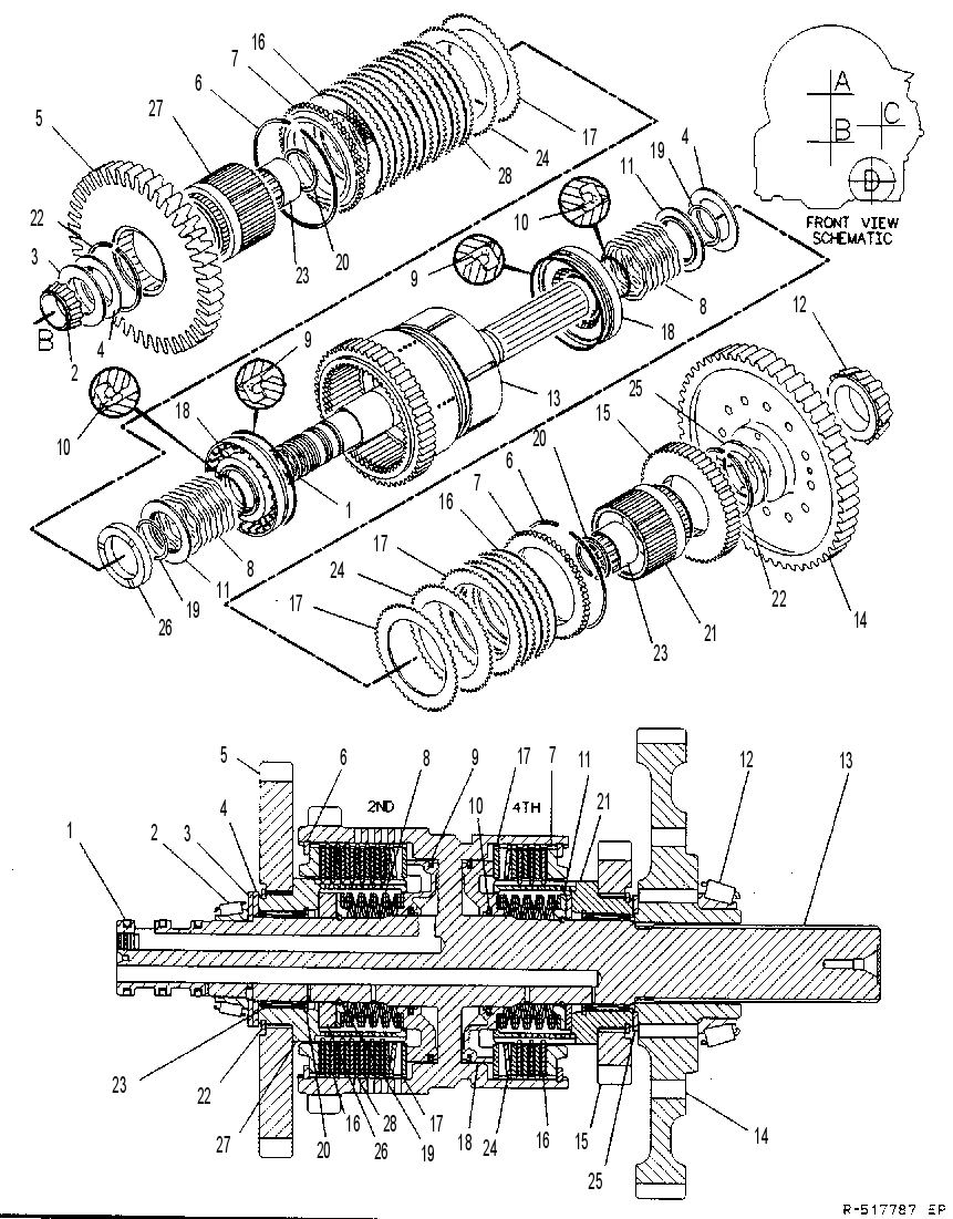 Муфта сцепления 7T9401 CAT