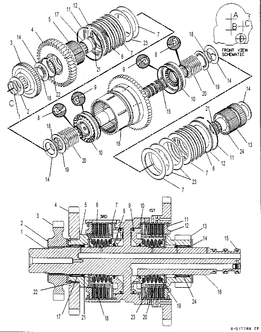 Муфта сцепления 7T9402 CAT