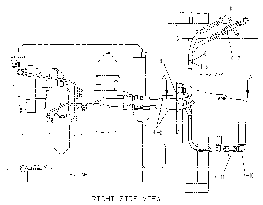 Трубопроводы топливные 3W8020 CAT