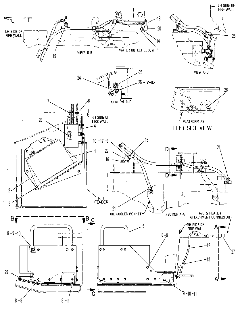 Отопитель 6Y6254 CAT