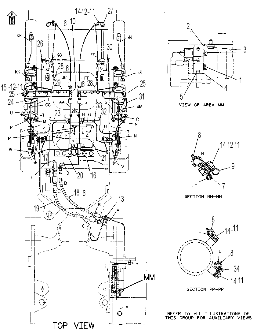 Трубопроводы обратного клапана 8R9422 CAT