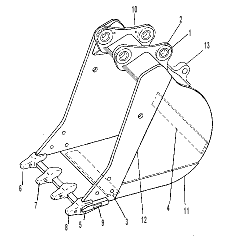 BUCKET & BEARING AS 9C3727 CAT