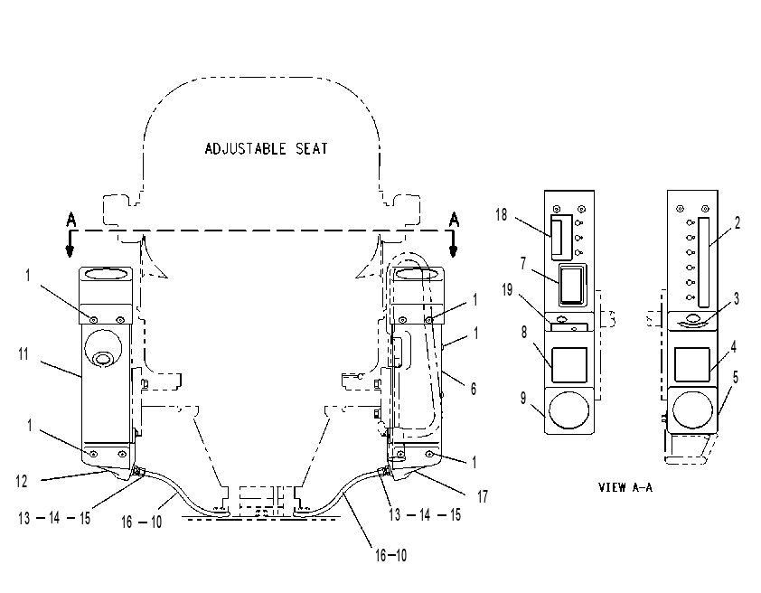 Крышка консоли 9V8882 CAT