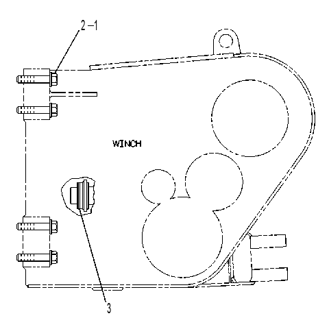 MOUNTING GP-WINCH 7G4785 CAT