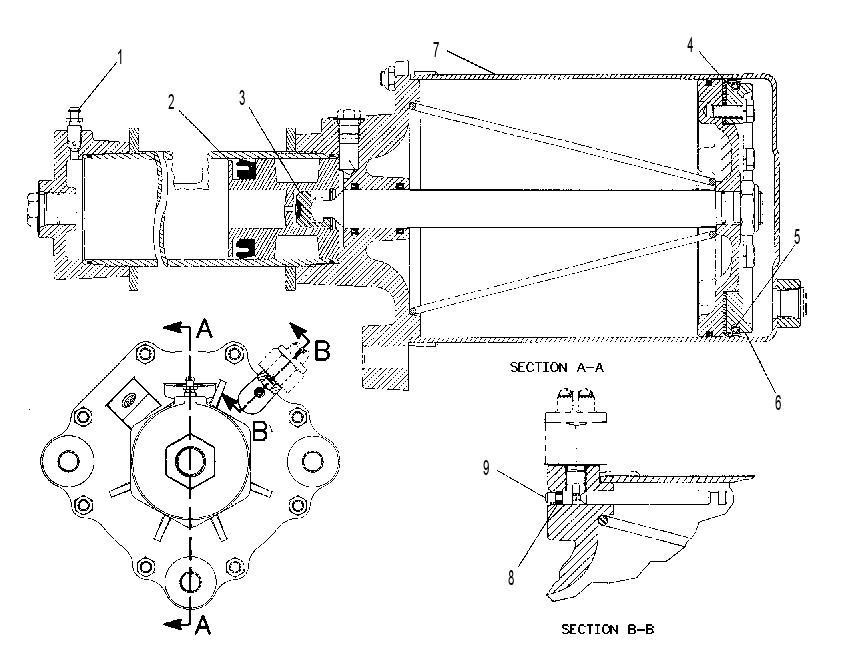 CYLINDER GP-AIR/HYDRAULIC 8X7220 CAT