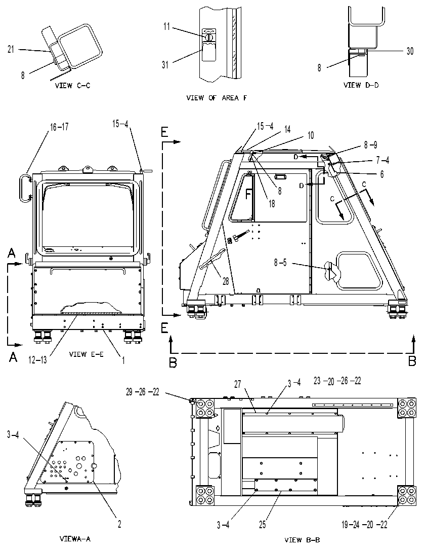 CAB GP-TRUCK 8W7224 CAT