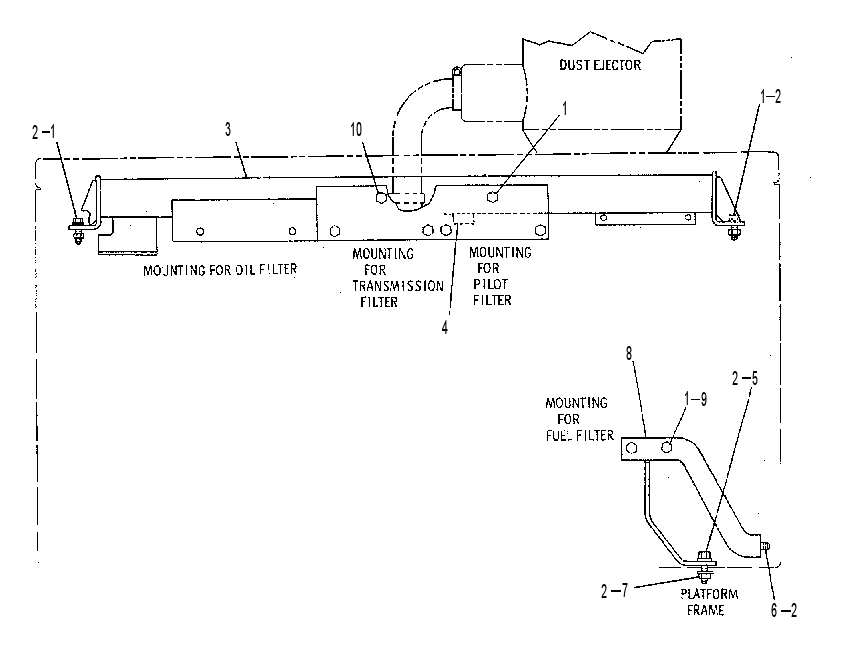SUPPORT GP-FILTER 9C0628 CAT