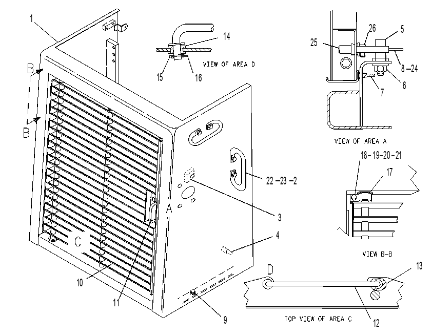 Защита радиатора 9U2602 CAT