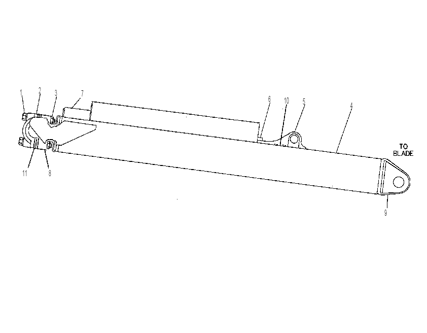 Толкающий брус 4T8902 CAT