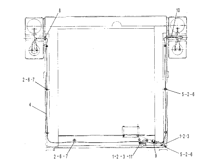 Проводка задняя 6W5165 CAT