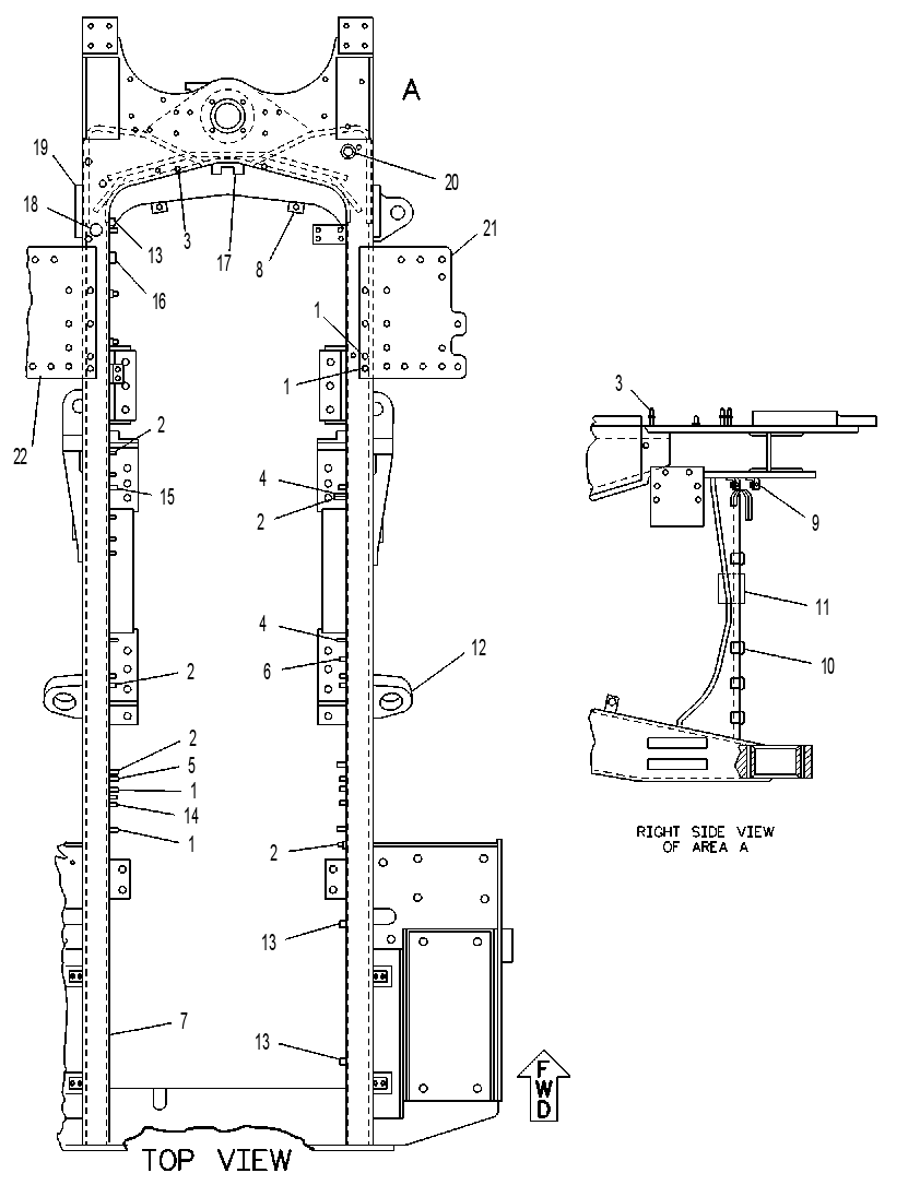 FRAME AS-ENGINE END 6W9715 CAT