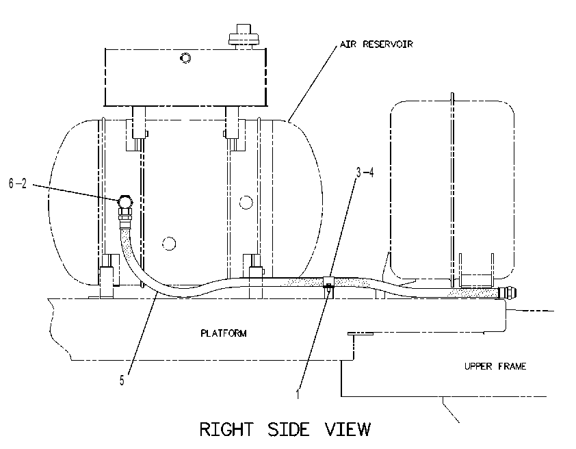 Трубопроводы пневмопуска 8X2858 CAT