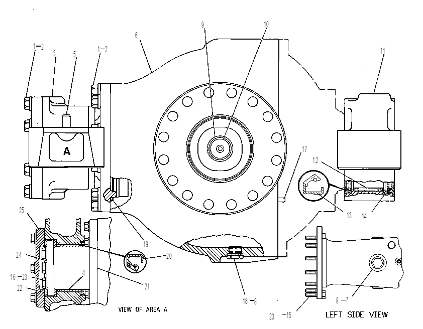 AXLE GP-OSCILLATING 3V0565 CAT