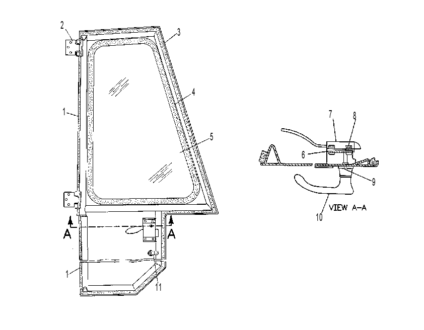 DOOR GP-LH 5G3999 CAT