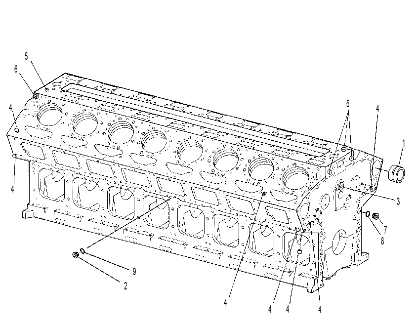 Блок цилиндров 4P7264 CAT
