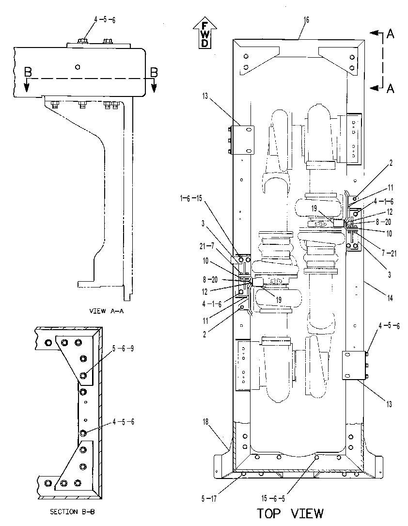 SUPPORT GP-TURBOCHARGER 9Y8924 CAT