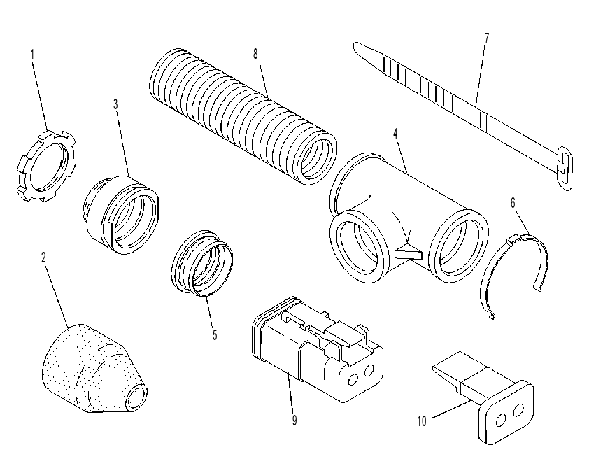 Жгут проводов 7C5701 CAT