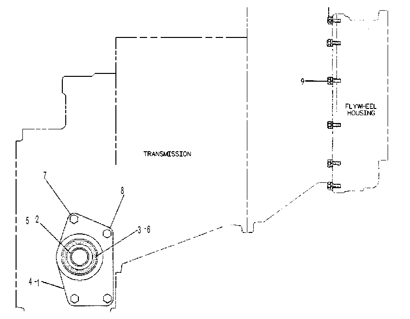 SUPPORT GP-TRANSMISSION 8K6140 CAT