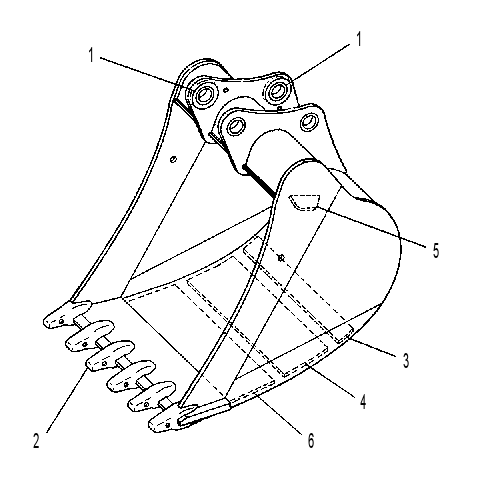 BUCKET & BEARING AS 4E9635 CAT