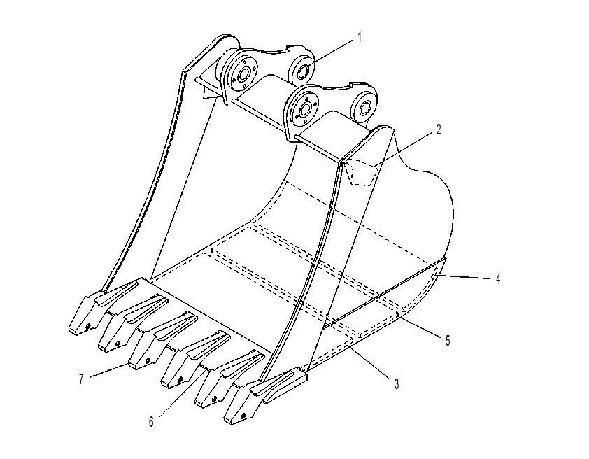 BUCKET & BEARING AS 4E4573 CAT