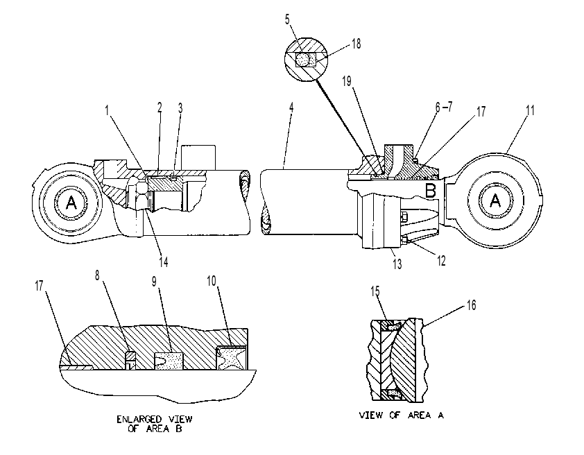 CYLINDER GP-SLAVE 9J4882 CAT