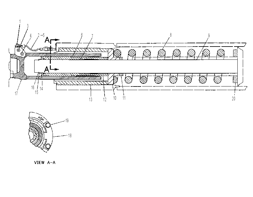 Натяжитель гусеницы с амортизатором 6T2648 CAT
