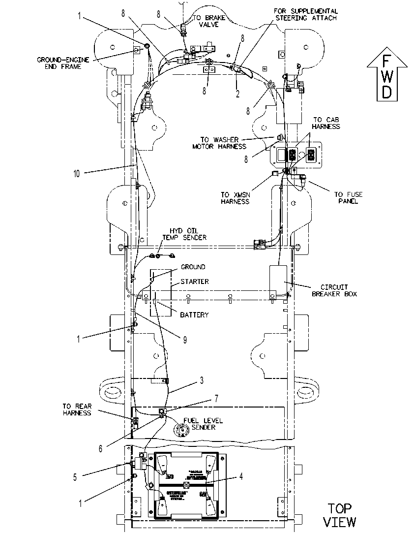 Аккумулятор с проводкой 9C5881 CAT