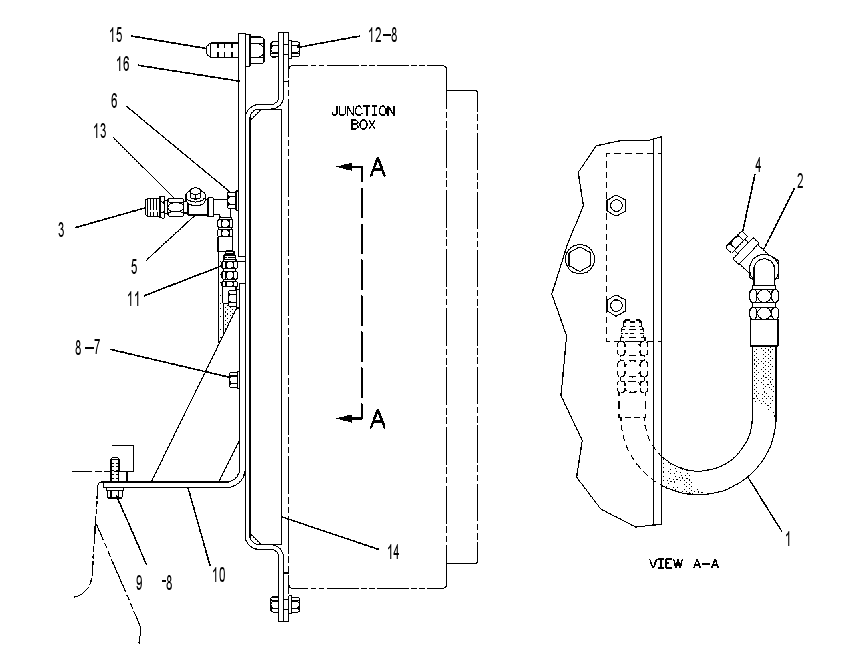 MOUNTING GP-JUNCTION BOX 7C7437 CAT
