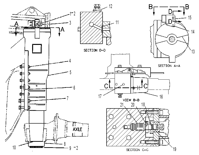Подвеска передняя 5T0883 CAT