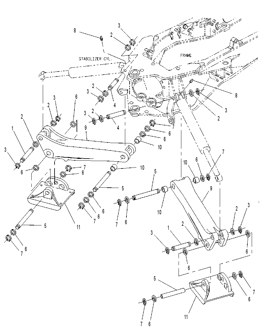 STABILIZER GP-BACKHOE 9R0041 CAT